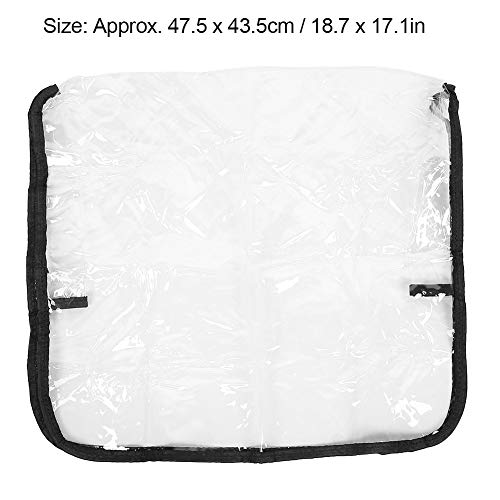 ANKROYU Funda Transparente para Respaldo De Silla, Funda Protectora para Respaldo De Silla De Peluquería Profesional, Protector Impermeable para La Mayoría De Sillas De Salón, Transparente