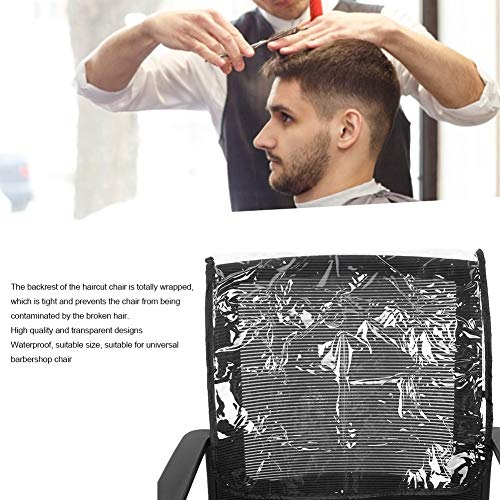 ANKROYU Funda Transparente para Respaldo De Silla, Funda Protectora para Respaldo De Silla De Peluquería Profesional, Protector Impermeable para La Mayoría De Sillas De Salón, Transparente