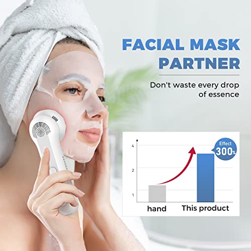 ANLAN Masajeador Facial Instrumento Multifuncional con Frío Calor Roja y Azul para Antiarrugas, Anti-envejecimiento, Limpieza Profunda, Cuidado Facial (For ES)