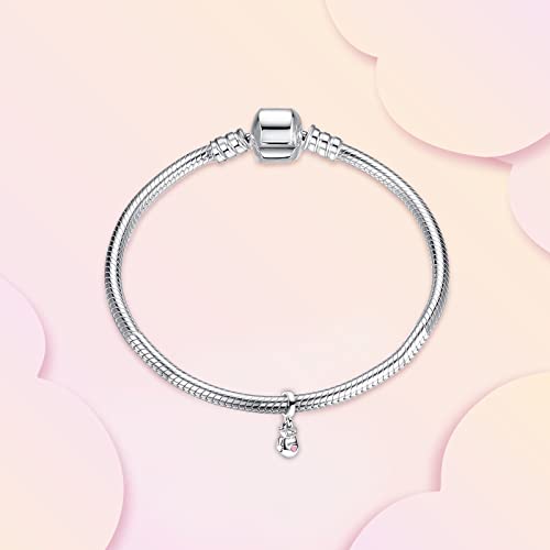 Annmors Charm para pulseras Plata Ley 925 con Circonita Cúbica para mujeres collares regalo Boxing Glove Abalorios con Navidad San Valentín día la madre Abalorios regalo para mujeres y niñas