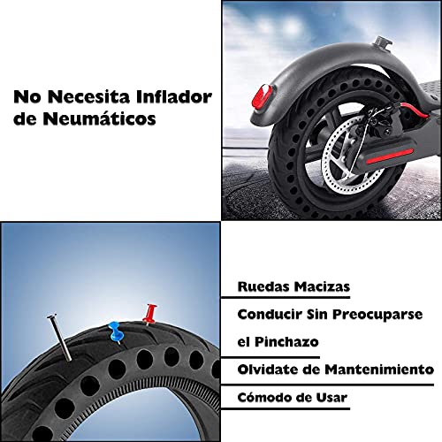 ANSENI® Ruedas Macizas de 8.5Pulgadas para Patinete Electrico, Neumáticos de Reemplazo, Antipinchazo Compatible con Xiaomi Scooter M365/M365 Pro, Xiaomi 1S, Cecotec