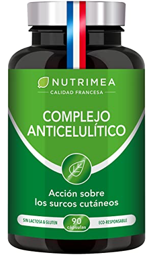 Anticelulitico Reafirmante Reductor Potente | Activos Naturales | Acción sobre la Piel de Naranja y Flacidez de Piernas Quema Grasas | 90 Cápsulas Vegetales Nutrimea