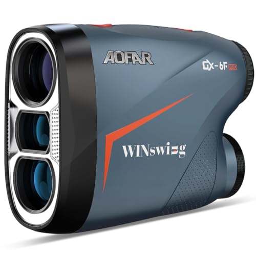 AOFAR GX-6F Pro Telémetro de Golf con Pendiente, 600Y, telémetro de Barrido Continuo, Bloqueo de Bandera con vibración pulsada para competición, Lectura en 0,2 Segundos, versión Mejorada