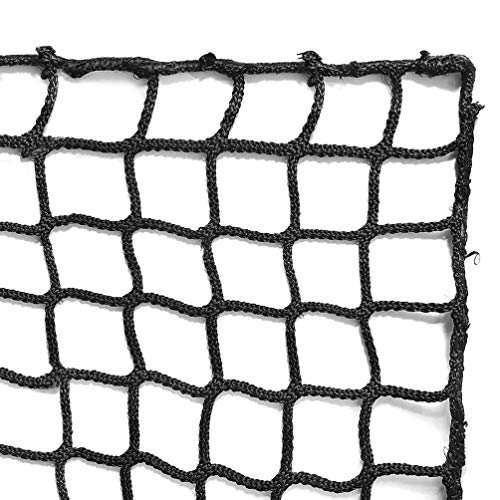 Aoneky Red de Barrera para Fútbol - 3×3/4.5/6M, Red de Detención de Balones, Malla 10×10 cm, Red Multiuso de Seguridad para Exterior, Negro (3×6M)