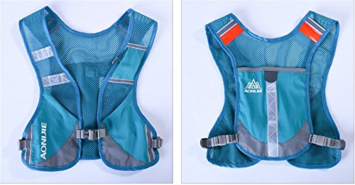 AONIJIE Unisex Running Chaleco de hidratación Ultraligero Mochilas Trail Ideal para Senderismo, maratón, Escalada y Ciclismo (Azul)