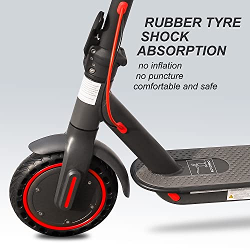 AOVOPRO Patinete eléctrico, 30 km de Alcance, E-Scooter Plegable con, 3 ajustes de Velocidad, Control de Aplicaciones, Negro