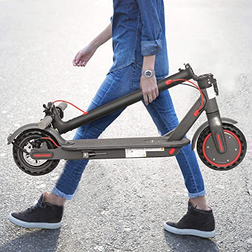 AOVOPRO Patinete eléctrico, 30 km de Alcance, E-Scooter Plegable con, 3 ajustes de Velocidad, Control de Aplicaciones, Negro