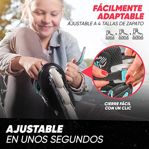 Apollo Patines en Línea Niña y Niño Super Blades X Pro – Patines en Línea Disponibles en Tamaño S, M, L – Patines de Ruedas LED - Cómodos Patines Niña o Niño, Ideales para Principiantes