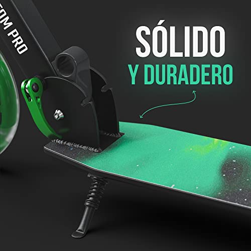 Apollo Patinete Urbano XXL Phantom Pro - Patinete de Grandes Ruedas de 200 m – Patinete Plegable y Ajustable para Niños y Adultos