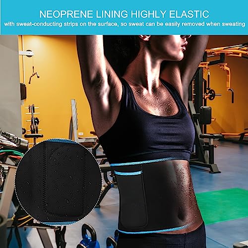 APOMOONS Faja Reductora Mujer Adelgazante Fitness Waist Trainer Fajas Reductoras Mujer con Bolsillo para móvil Faja para Adelgazar Barriga Mujer Belly Slim para Equipo de Fitness