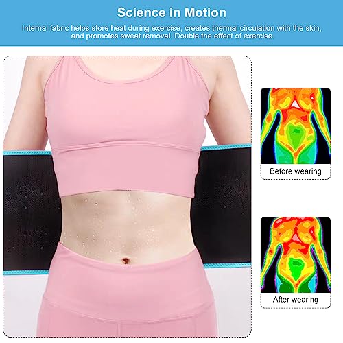 APOMOONS Faja Reductora Mujer Adelgazante Fitness Waist Trainer Fajas Reductoras Mujer con Bolsillo para móvil Faja para Adelgazar Barriga Mujer Belly Slim para Equipo de Fitness