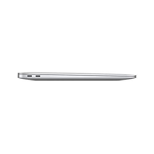 Apple Ordenador Portátil MacBook Air (2020): chip M1 de Apple, pantalla Retina de 13 pulgadas, 8 GB de RAM, SSD de 256 GB, teclado retroiluminado, cámara FaceTime HD, sensor Touch ID, color plata