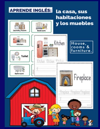 Aprende inglés: la casa, sus habitaciones y los muebles: House, rooms & furniture. (Aprende vocabulario en inglés)