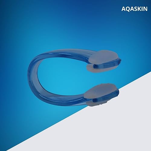 AQASKIN Pinza para la nariz y la piscina – Descuentos de cantidad – Deportes en agua – Pinzas de nariz para niños y adultos – Unisex – Natación sincronizada – Color azul – 1 unidade