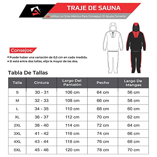 AQF Chándal Sauna, Traje Sauna Hombre, Sauna Suit Mujer, Traje De Sudoracion, Chandal sudoracion para Gimnasio Trotando Running Fajas (Chandal Sauna Completo)