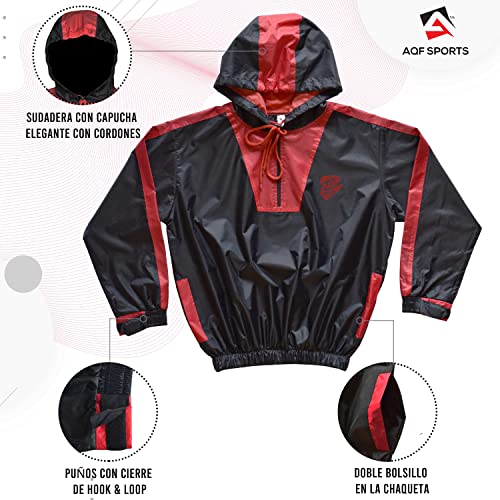 AQF Chándal Sauna, Traje Sauna Hombre, Sauna Suit Mujer, Traje De Sudoracion, Chandal sudoracion para Gimnasio Trotando Running Fajas (Chandal Sauna Completo)