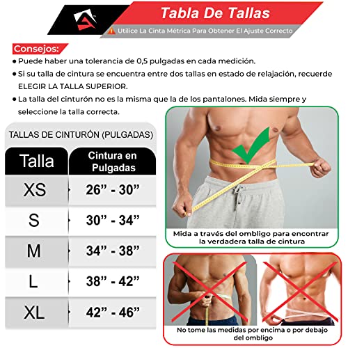 AQF Cinturon Lumbar Gimnasio, 15,2 cm Amplio Curvado Neopreno Faja Lumbar, Cinturones Hombre Mujer, Cinturón De Pesas Powerlifting Musculacion Cinturon ​Lastre Gimnasio