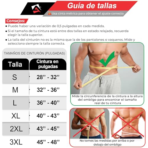 AQF Cinturon Lumbar Gimnasio Palanca Hebilla, 4" Amplio 10mm Gruesa Cinturon Halterofilia Cuero, Cinturón Gym, Faja Gimnasio Levantar Pesas, Powerlifting Belt para Musculacion & Sport