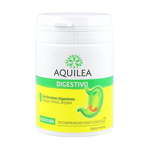 AQUILEA Digestivo 30 Comprimidos Sabor Menta - Para un Bienester Digestivo Total - Complemento Alimenticio