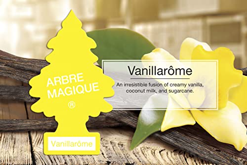 Arbre Magique Kit de 6 Perfumadores Ambientadores Pino Vainillarôme Super Aroma de Larga Duración para Coche, Casa, Oficina