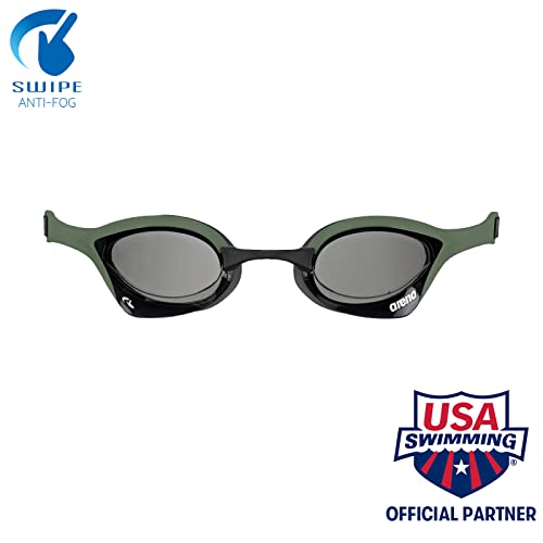 ARENA Cobra Ultra Swipe, Gafas De Natación Unisex Adulto, SMOKE-ARMY-BLACK, Talla Única