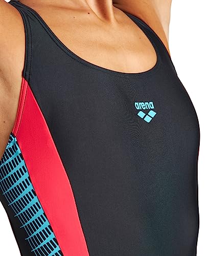 arena Feel Threefold V Back R Bañador de Una Pieza para Mujer, Bañador Elástico y Deportivo de Secado Rápido con Tejido arena MaxFit Eco, Resistencia al Cloro y al Salitre, Protección UV UPF 50+.