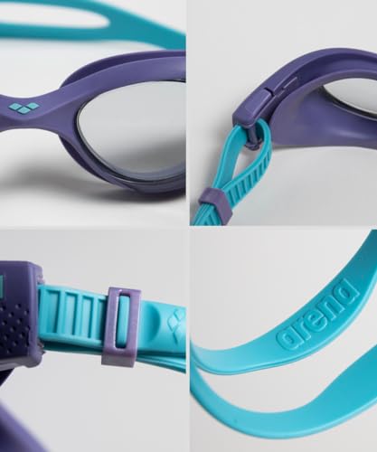 ARENA Gafas The One Mirror Natación, Unisex Adulto, Smoke/Violet, Talla única