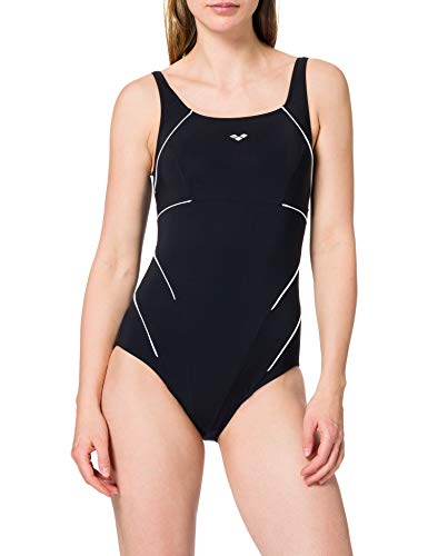 Arena Jewel – Bañador de una pieza para mujer, Mujer, color: negro (black / white), 40 EU