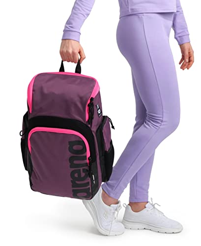 ARENA Spiky III Backpack 35 Mochila, Unisex-Adulto, Plum-Neon Pink, Talla única