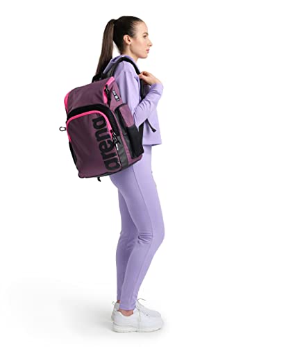 ARENA Spiky III Backpack 35 Mochila, Unisex-Adulto, Plum-Neon Pink, Talla única