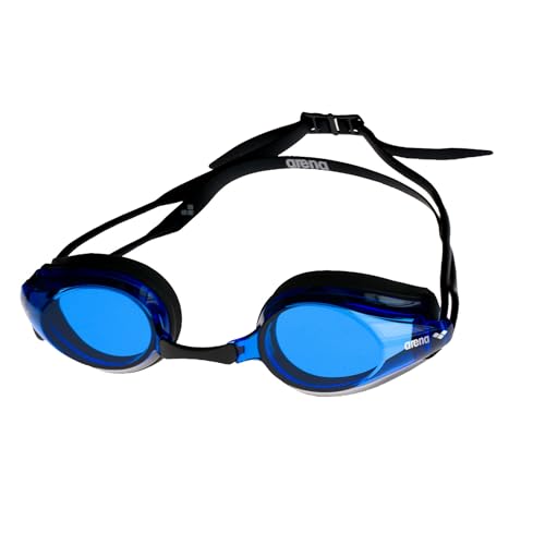 Arena Tracks Gafas de Natación, Unisex Adulto, Negro/Azul, Universal