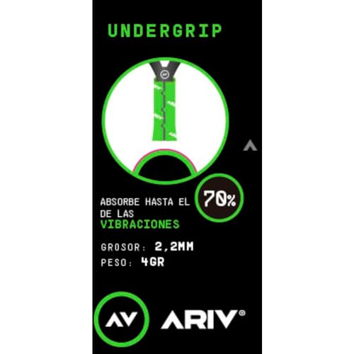 ARIV AV Undergrip Pádel. Grip de Pádel favorece el Golpeo y Absorbe 70% Vibraciones. Previene lesión de Codo. (1)