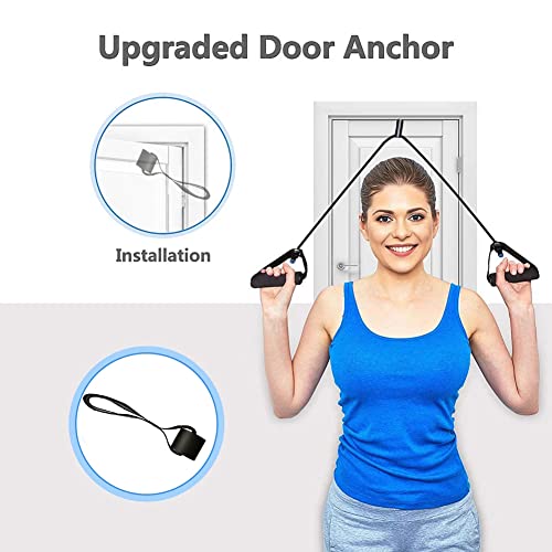 Ariycaz Ncla de Puerta, Anclaje de Puerta Entrenamiento en Suspensión Sistema de Tope Door Anchor para Banda de Resistencia de Cable para Entrenamiento Deportivo y Fitness