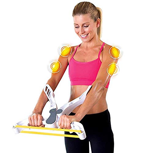 Arm Machine Workout System Ejercicio con 3 Bandas de Entrenamiento de Resistencia para Mujeres Tonos Fortalece los Brazos Tríceps Bíceps Hombros Pecho Espalda