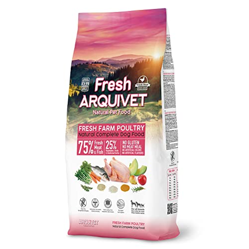 Arquivet Fresh Farm Poultry - 10 Kg - Alimento Completo para Perros - Carne y Pescado Frescos