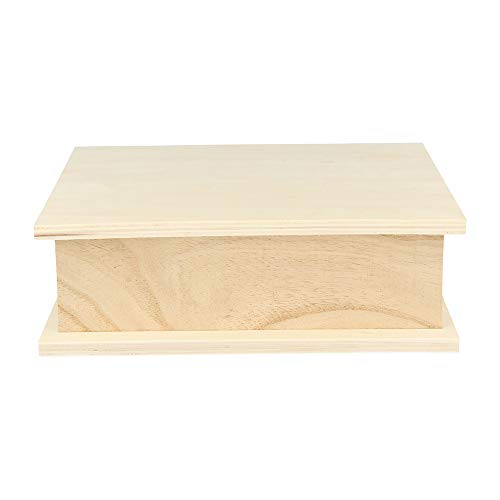 Artemio - Caja con Forma de Libro (21.7 x 5.71 x 17.78 cm Madera), Color Beige