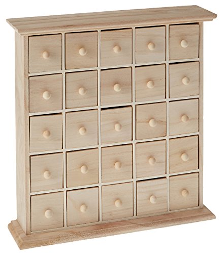 Artémio - Cómoda de Madera, 25 cajones, Color Beige