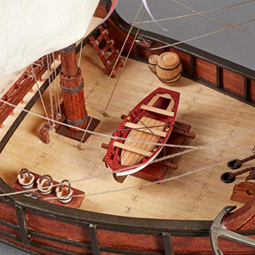 Artesanía Latina - Maqueta de Barco en Madera - Carabela Española del Descubrimiento de América, Santa María - Modelo 22411N, Escala 1:65 - Maquetas para Montar - Nivel Medio