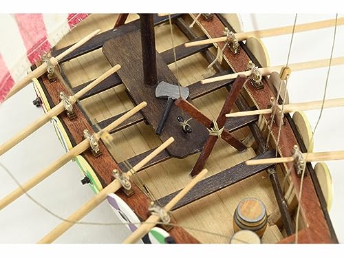 Artesanía Latina - Maqueta de Barco en Madera - Drakkar Viking - Modelo 19001N, Escala 1:75 - Maquetas para Montar - Nivel Principiante