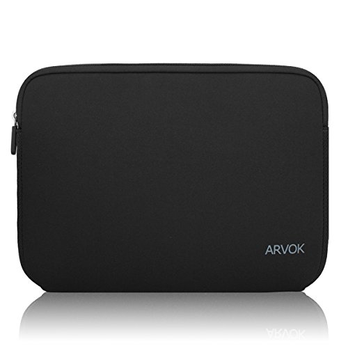 Arvok 11 11,6 12 Pulgadas Funda Protectora para Portátiles/Impermeable Ordenador Portátil Caso/Neopreno del Portátil Bolsa para Acer/ASUS/DELL/Fujitsu/Lenovo/HP/Samsung/Sony (Negro)