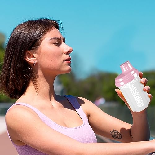 AS AMERICAN SUPLEMENT | Shaker Proteínas | Pink Lady | 300 ml | Mezclador de Proteínas a Prueba de Fugas | con Tamiz para Evitar Grumos | Vaso Mezclador para el Gimnasio | Color Rosa