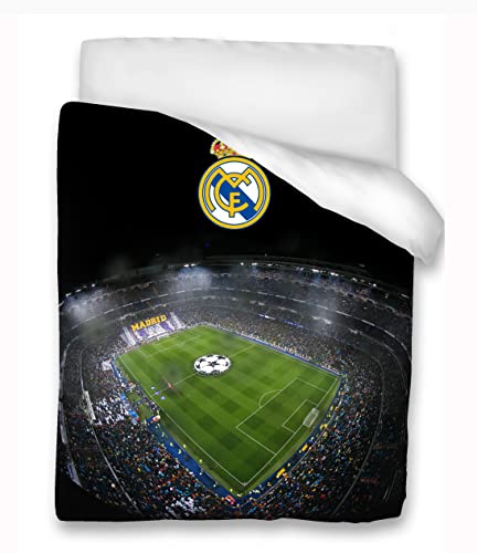 Asditex Copriletto Colcha de Verano Digital Real Madrid Cama 105 cm.