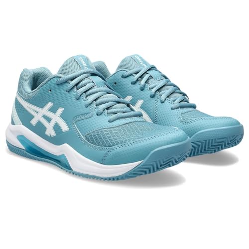 ASICS Dedicate 8 Clay Mujer Zapatos de Tenis Azul Amarillo