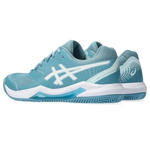 ASICS Dedicate 8 Clay Mujer Zapatos de Tenis Azul Amarillo