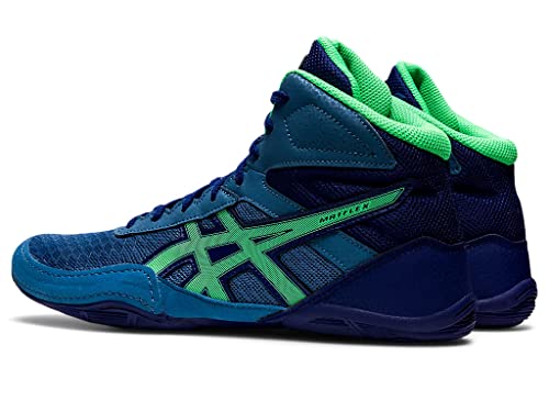 Asics Matflex 6, Wrestling Shoe Unisex Adulto, Azure/New Leaf, 39.5 EU