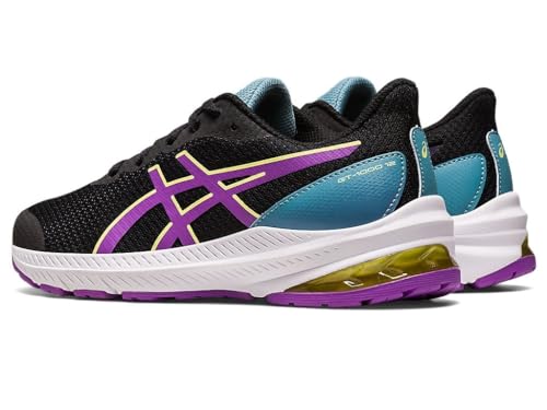 Asics Zapatillas de Running para Niños GT-1000 12 GS Morado Negro, Correr Unisex Adulto, Black/Cyber Grape, 39 EU