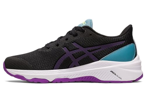 Asics Zapatillas de Running para Niños GT-1000 12 GS Morado Negro, Correr Unisex Adulto, Black/Cyber Grape, 39 EU