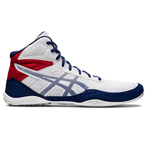 ASICS Zapatos de lucha Matflex 6 para hombre, blanco/océano profundo, 45 EU