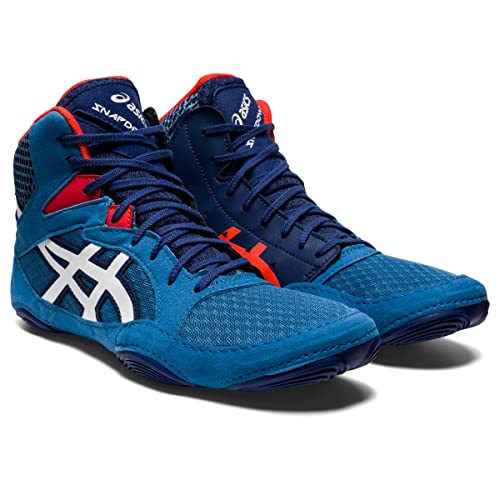 ASICS Zapatos de lucha Snapdown 3 para hombre, Azure/blanco, 39 EU