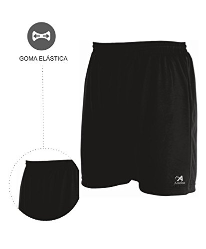 Asioka 230/16 Pantalón Corto Deportivo, Unisex Adulto, Negro, L